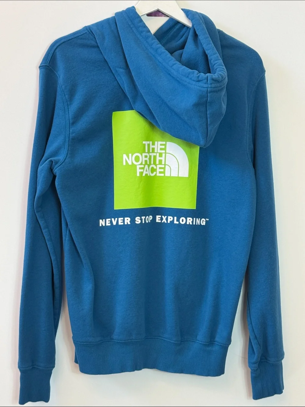The North Face Men's Blue Pullover Hoodie Sweatshirt